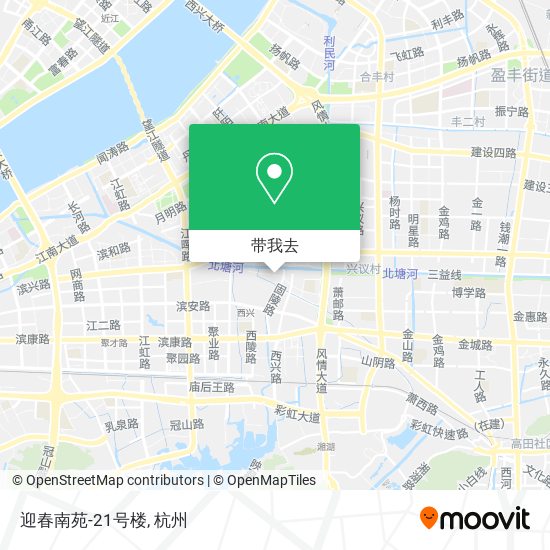 迎春南苑-21号楼地图