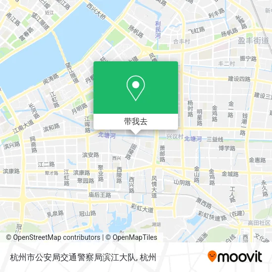 杭州市公安局交通警察局滨江大队地图