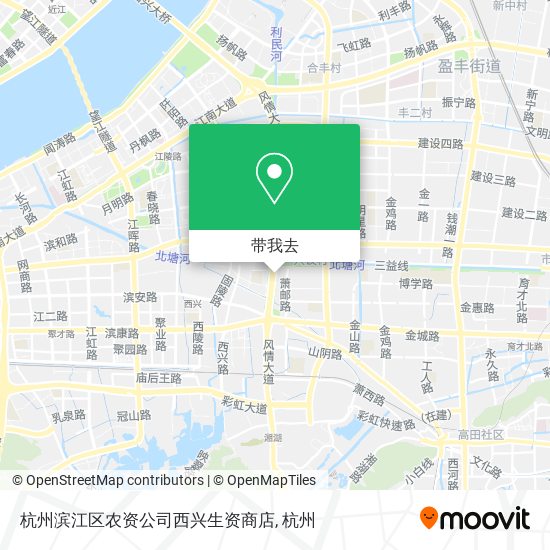 杭州滨江区农资公司西兴生资商店地图
