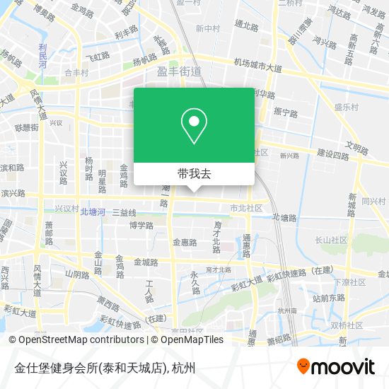 金仕堡健身会所(泰和天城店)地图