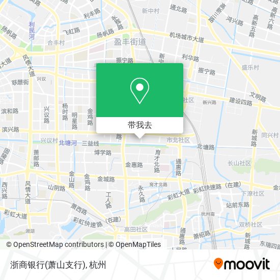 浙商银行(萧山支行)地图