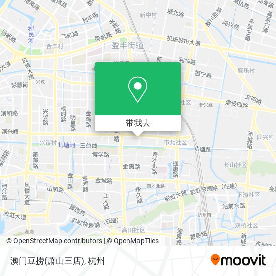 澳门豆捞(萧山三店)地图