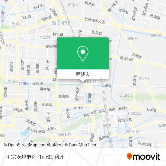 正宗次坞老俞打面馆地图