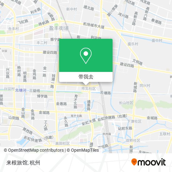 来根旅馆地图