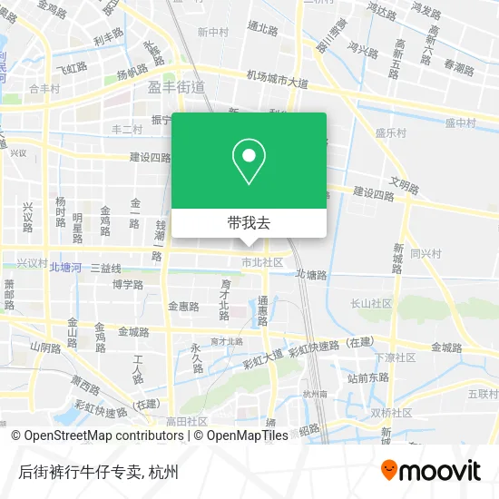 后街裤行牛仔专卖地图