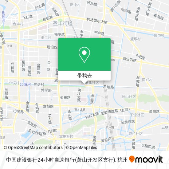 中国建设银行24小时自助银行(萧山开发区支行)地图