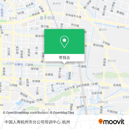 中国人寿杭州市分公司培训中心地图