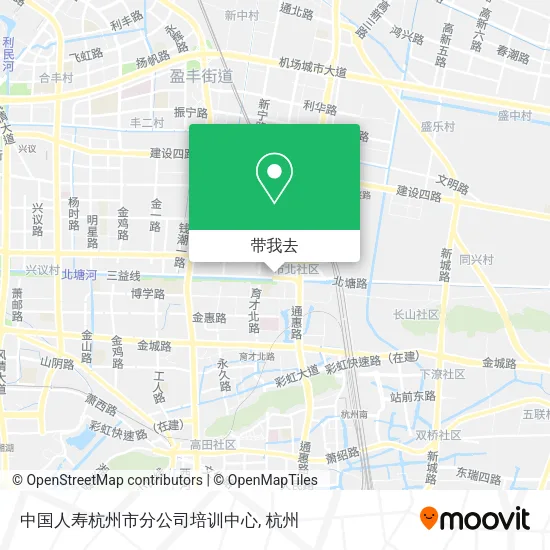 中国人寿杭州市分公司培训中心地图