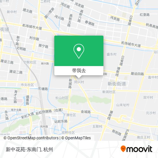 新中花苑-东南门地图