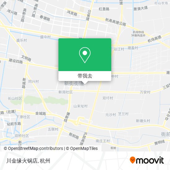 川金缘火锅店地图
