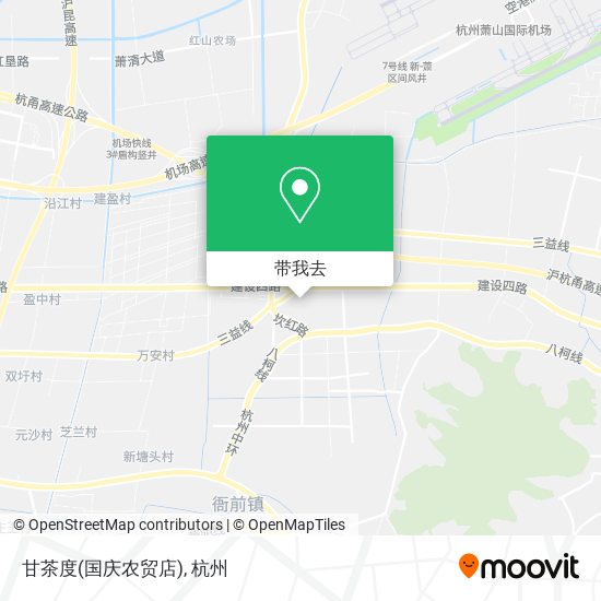 甘茶度(国庆农贸店)地图