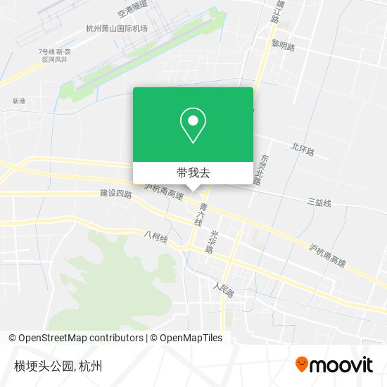 横埂头公园地图