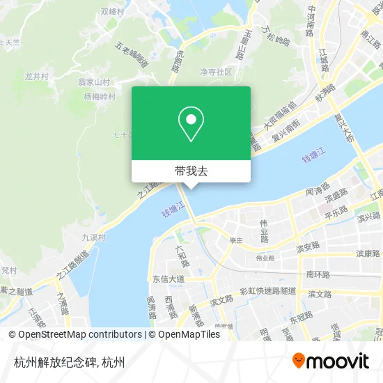 杭州解放纪念碑地图