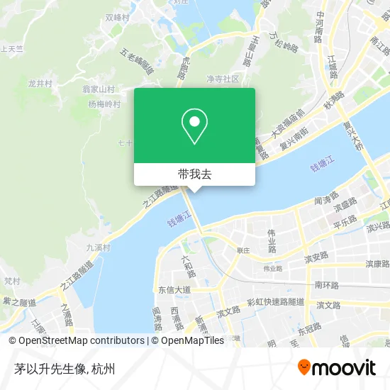 茅以升先生像地图
