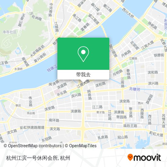 杭州江滨一号休闲会所地图
