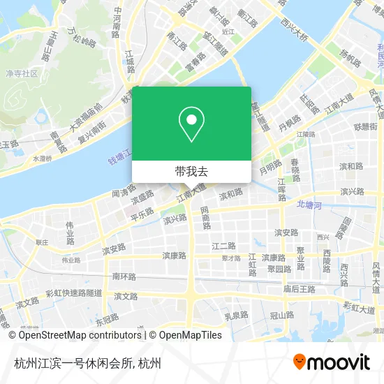 杭州江滨一号休闲会所地图