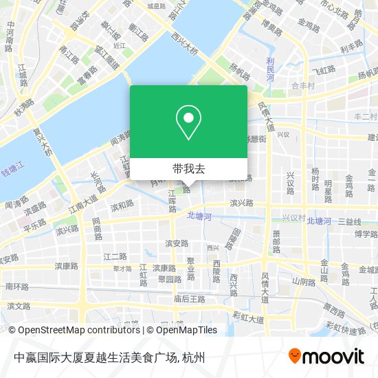 中嬴国际大厦夏越生活美食广场地图
