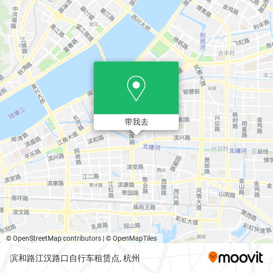 滨和路江汉路口自行车租赁点地图