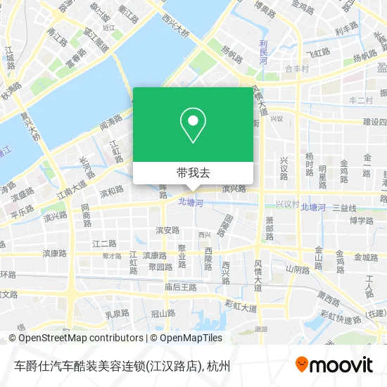 车爵仕汽车酷装美容连锁(江汉路店)地图