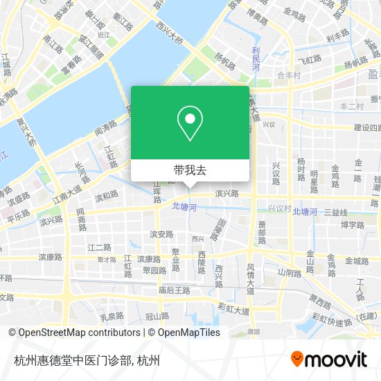 杭州惠德堂中医门诊部地图
