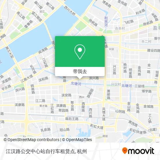 江汉路公交中心站自行车租赁点地图