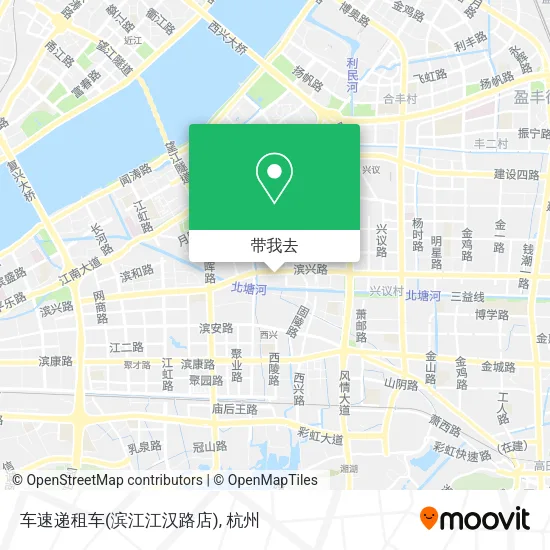 车速递租车(滨江江汉路店)地图
