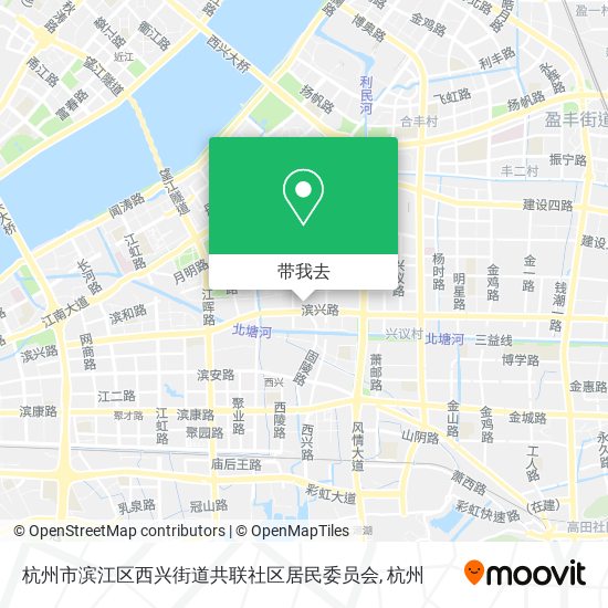 杭州市滨江区西兴街道共联社区居民委员会地图