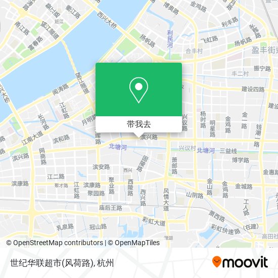 世纪华联超市(风荷路)地图