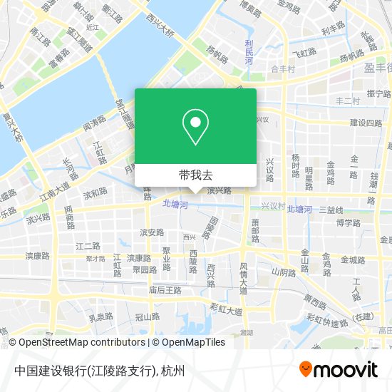 中国建设银行(江陵路支行)地图