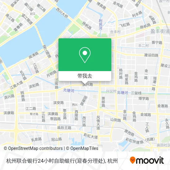 杭州联合银行24小时自助银行(迎春分理处)地图