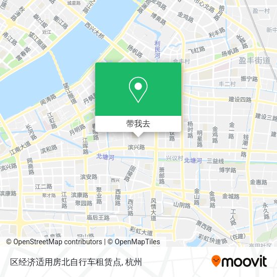 区经济适用房北自行车租赁点地图