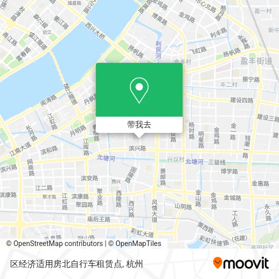 区经济适用房北自行车租赁点地图