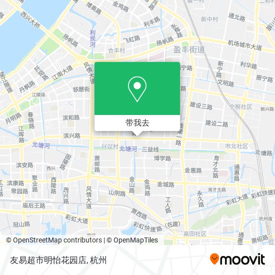 友易超市明怡花园店地图