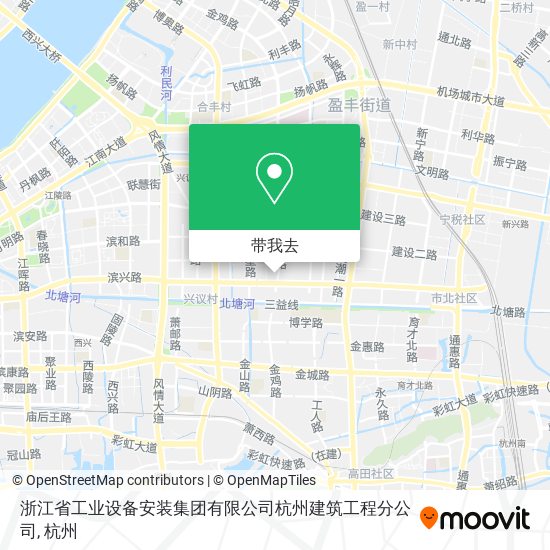 浙江省工业设备安装集团有限公司杭州建筑工程分公司地图