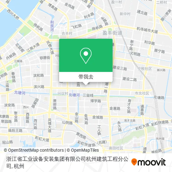 浙江省工业设备安装集团有限公司杭州建筑工程分公司地图