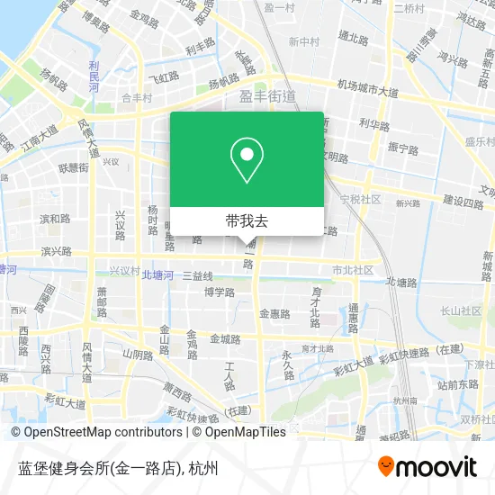 蓝堡健身会所(金一路店)地图