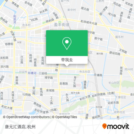 唐元汇酒店地图