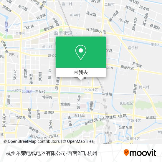 杭州乐荣电线电器有限公司-西南2门地图