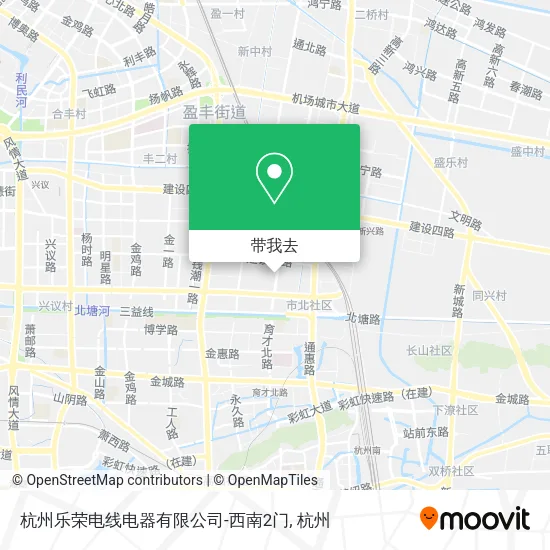 杭州乐荣电线电器有限公司-西南2门地图