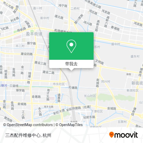 三杰配件维修中心地图