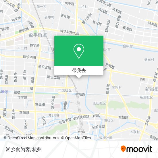湘乡食为客地图