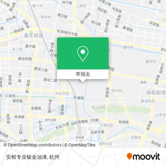 安根专业钣金油漆地图