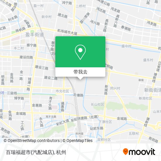 百瑞福超市(汽配城店)地图