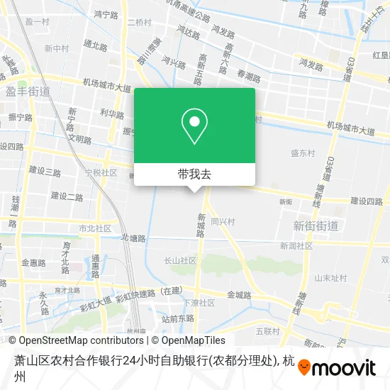 萧山区农村合作银行24小时自助银行(农都分理处)地图