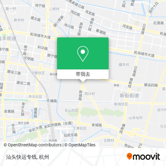 汕头快运专线地图