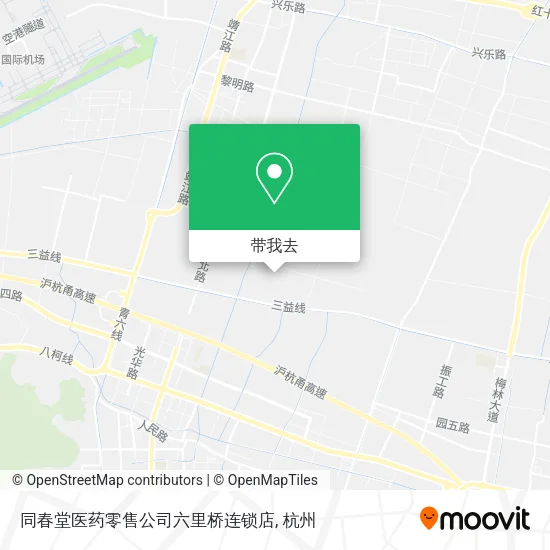 同春堂医药零售公司六里桥连锁店地图