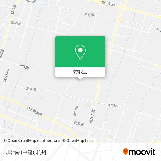 加油站(中流)地图
