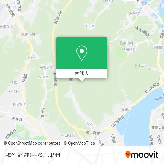 梅竺度假邨-中餐厅地图