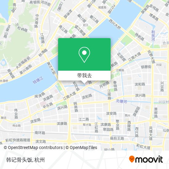 韩记骨头饭地图