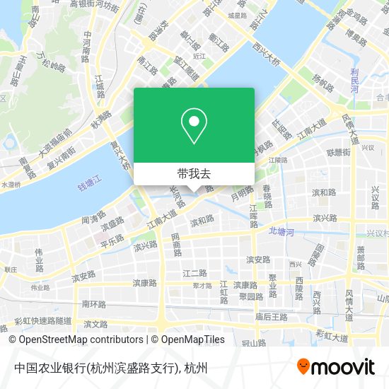 中国农业银行(杭州滨盛路支行)地图